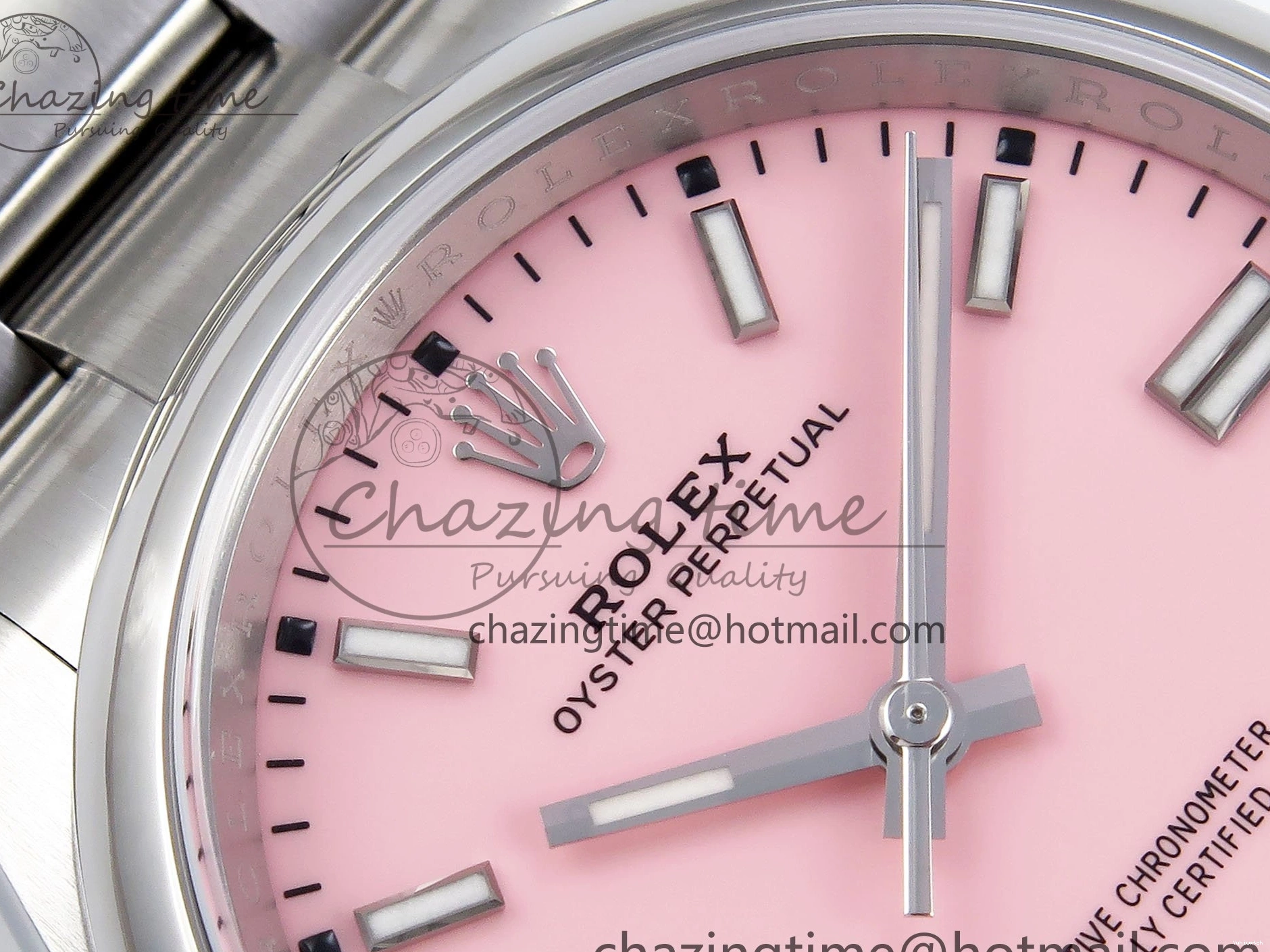 Edition Dial on Clean VR3230 Pink 36mm Perpetual Bracelet Best 904L 1:1 126000 Steel Oyster SS 0131